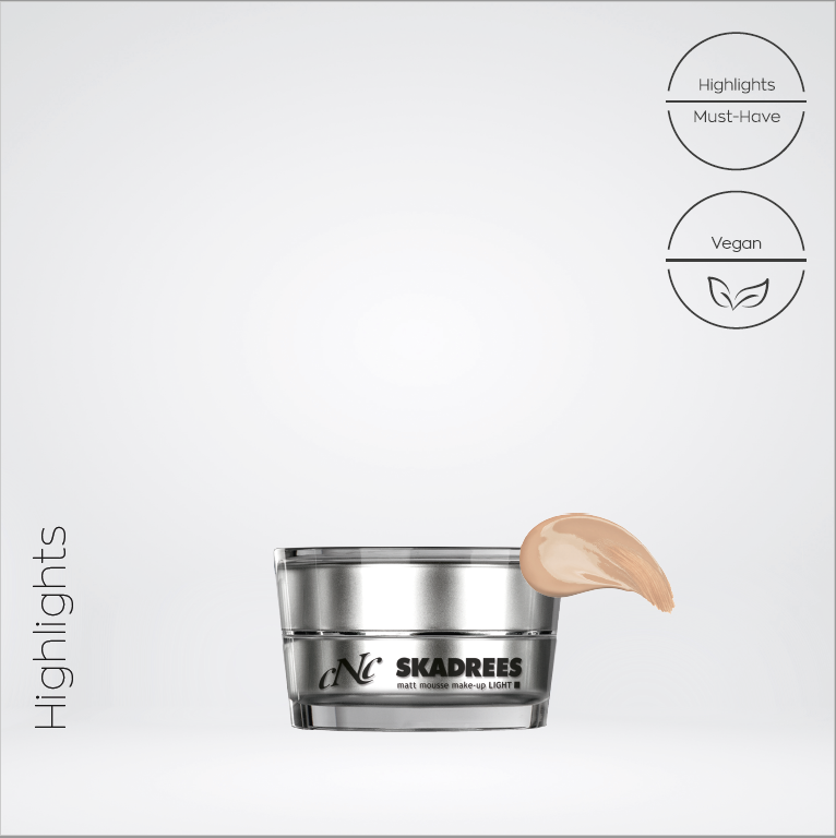 SKADREES matt mousse make-up, light, 15 ml